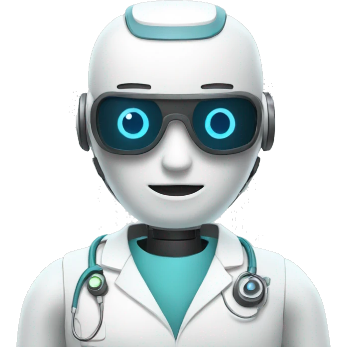 AI doctor robot emoji
