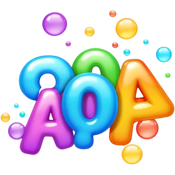 Pop the letters emoji