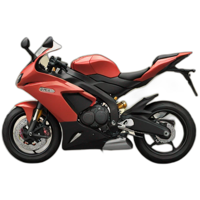 Sport bike on road  emoji