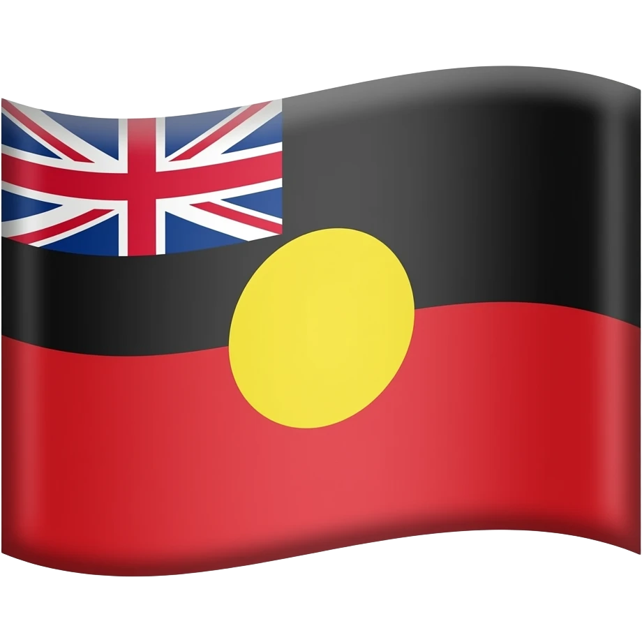australian aboriginal flag emoji
