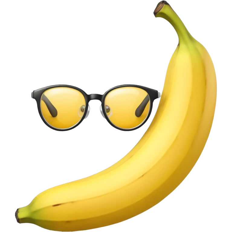 banana with glasses emoji