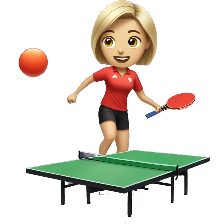 women playing table tennis emoji