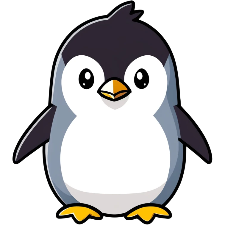 An angry penguin emoji