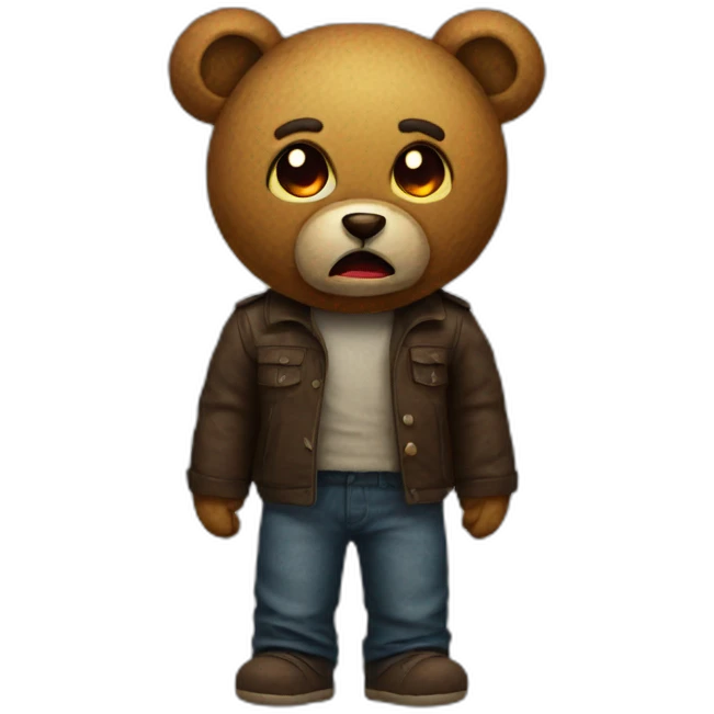 horror teddy emoji
