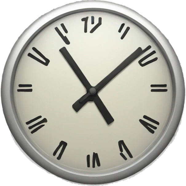 Analog clock emoji
