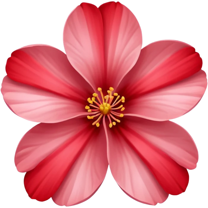 Red sakura flower emoji