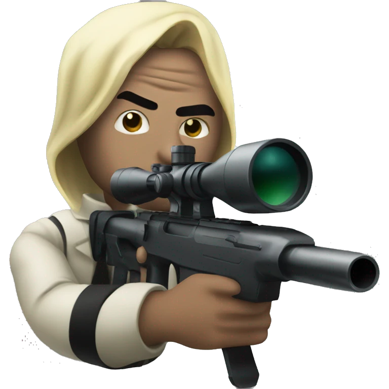 hitman with sniper emoji