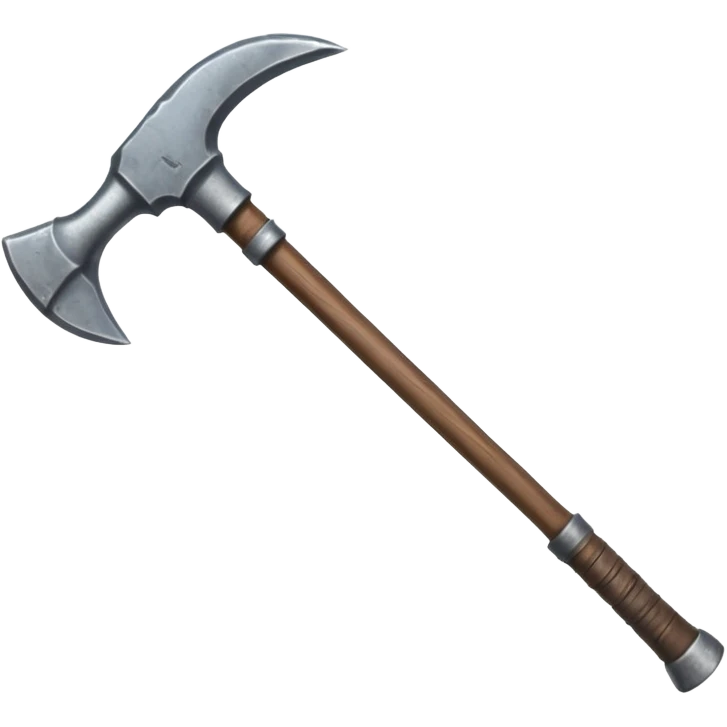 Double-sided pickaxe for mining ore emoji