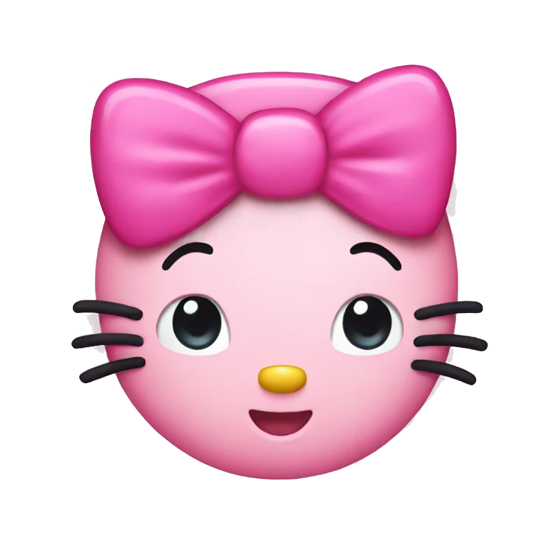 pink hello kitty emoji