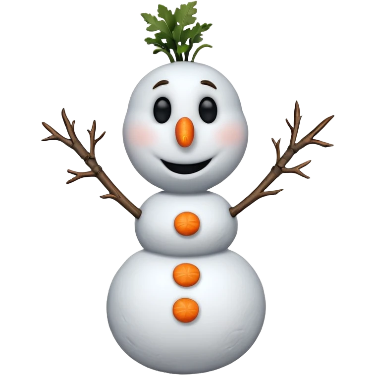 Olaf from the Frozen movie emoji