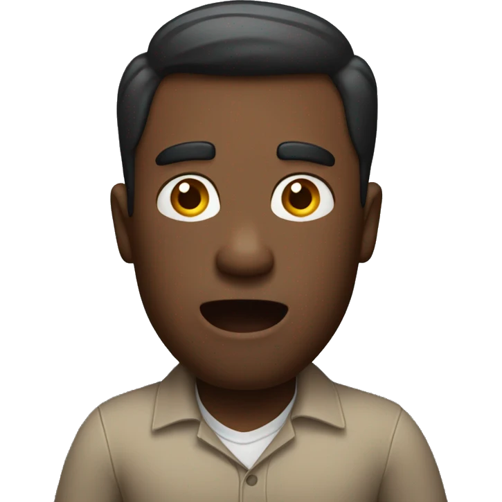 Surprised American Man with torso emoji
