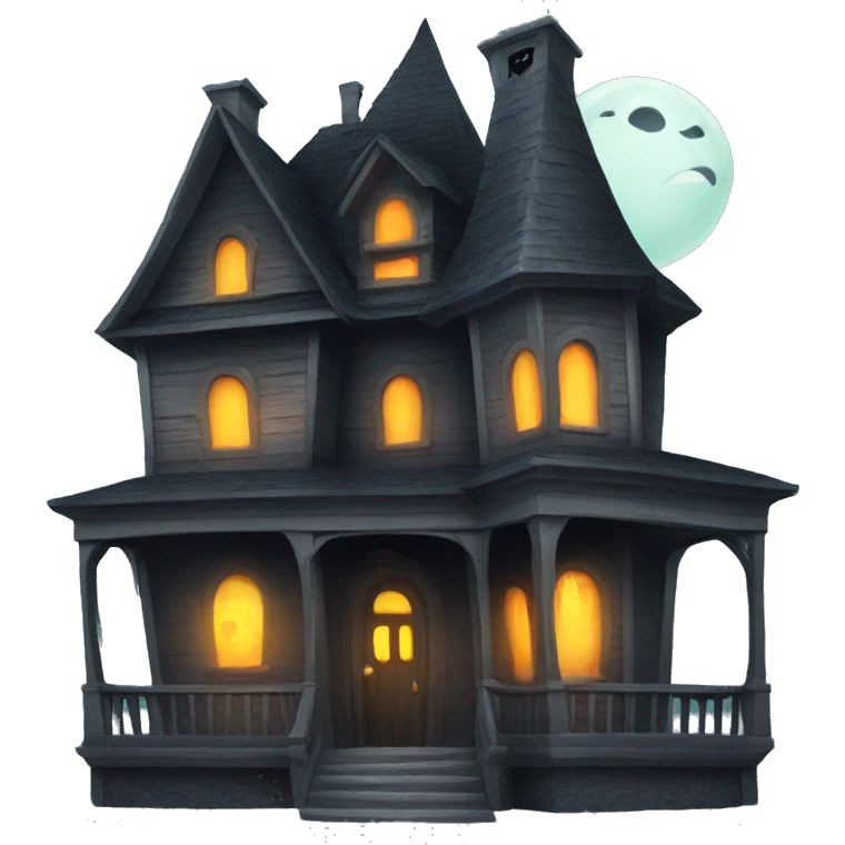 Scary haunted house emoji