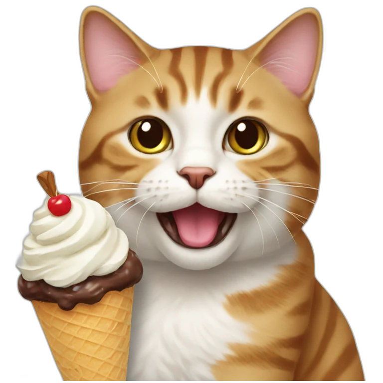 icecream cat emoji
