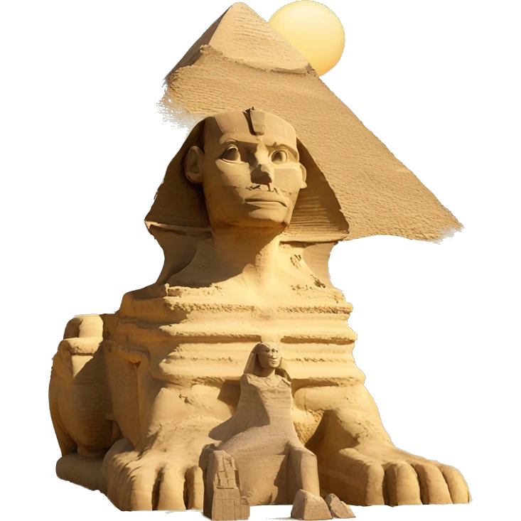 pyramids and sphinx emoji
