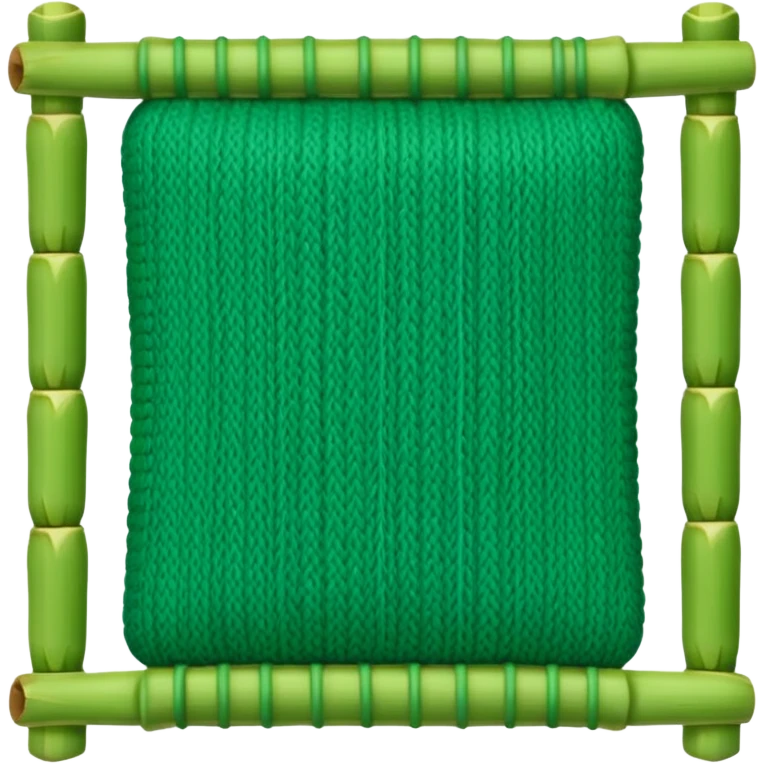 Bamboo knitting emoji