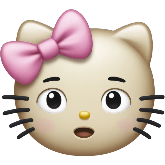 Hello kitty sad emoji