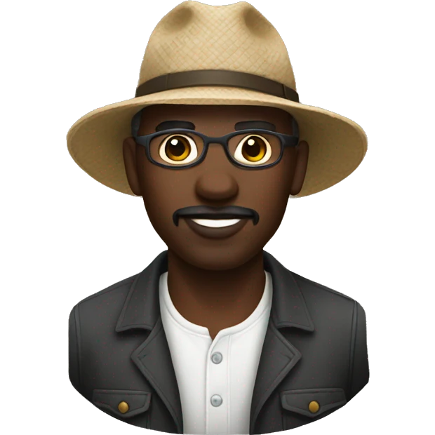 Black farmer cotton emoji
