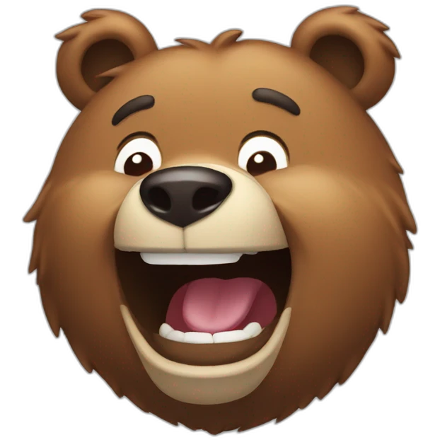 Bear laugh emoji