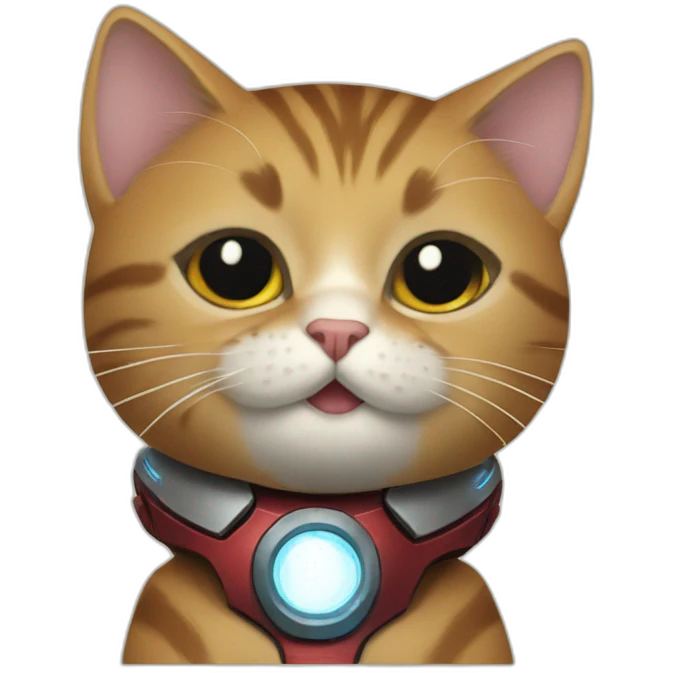 Cat and iron man emoji
