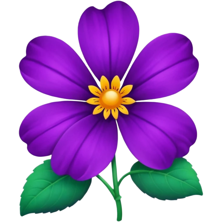 Violet flower emoji