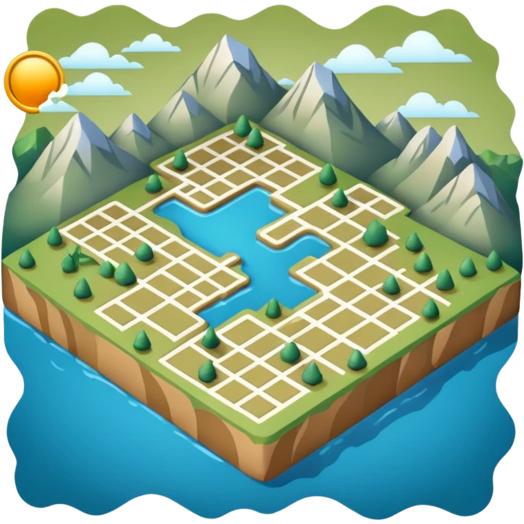 A detailed tactical map emoji