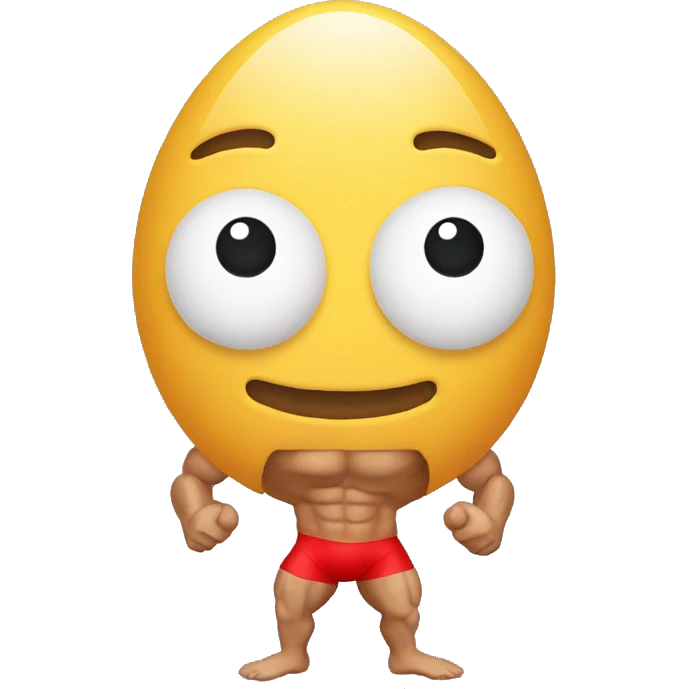 Bodybuilding eggs emoji