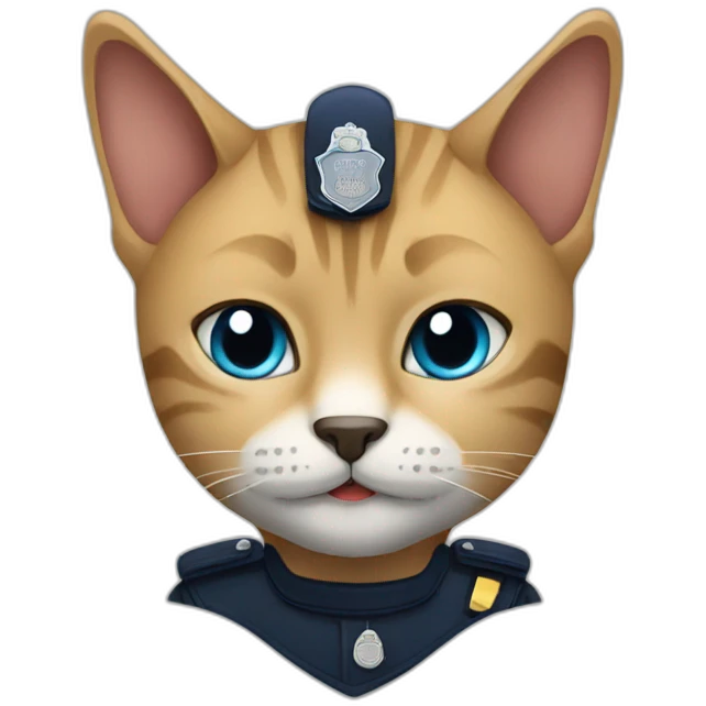 police cat emoji