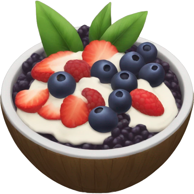 Açai bowl emoji