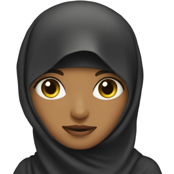 girl with a niqab emoji