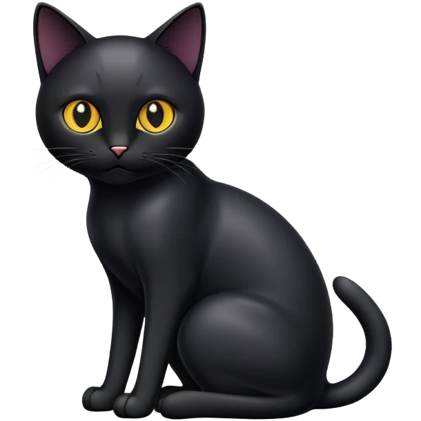 black cat full size emoji