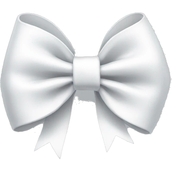 White bow emoji