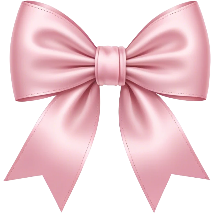 light pink ribbon bow emoji