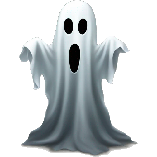 ghost in a dark hallway emoji