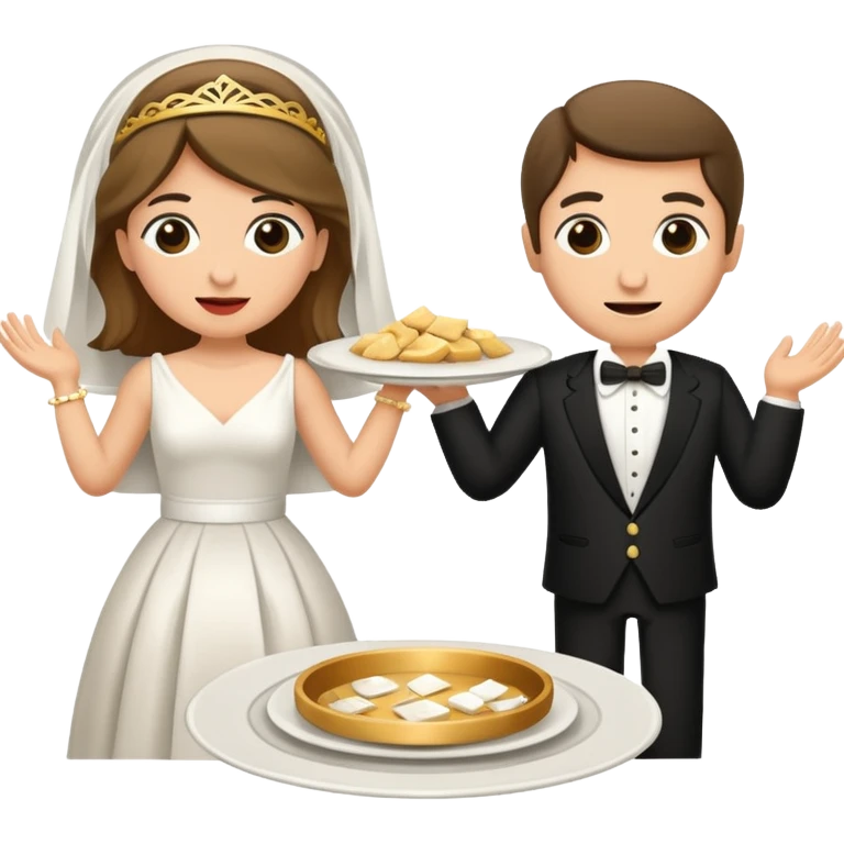 greek wedding breaking plates emoji