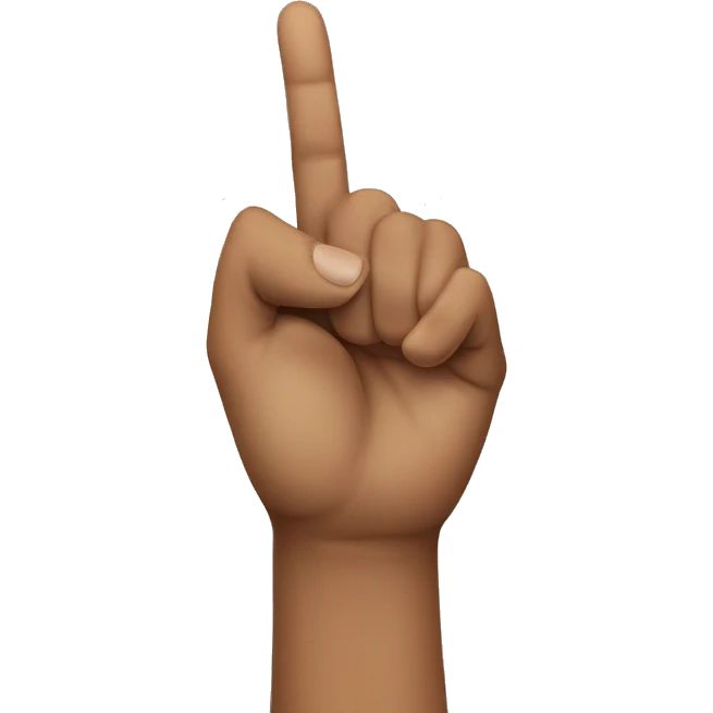 Hand sign of L emoji