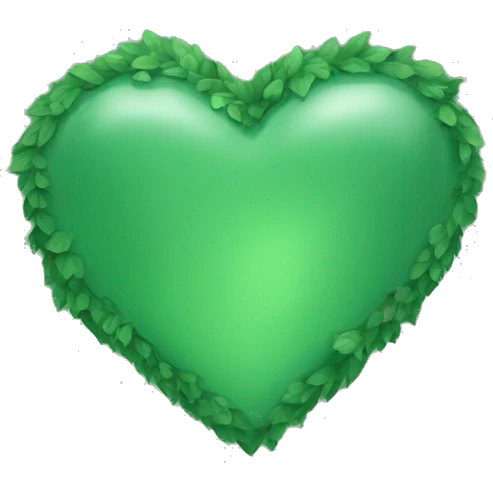 Forest green heart emoji