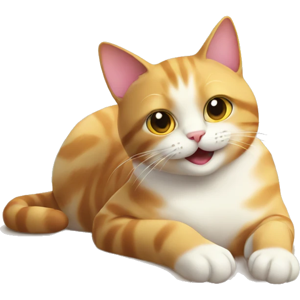 cat enjoying the sun emoji