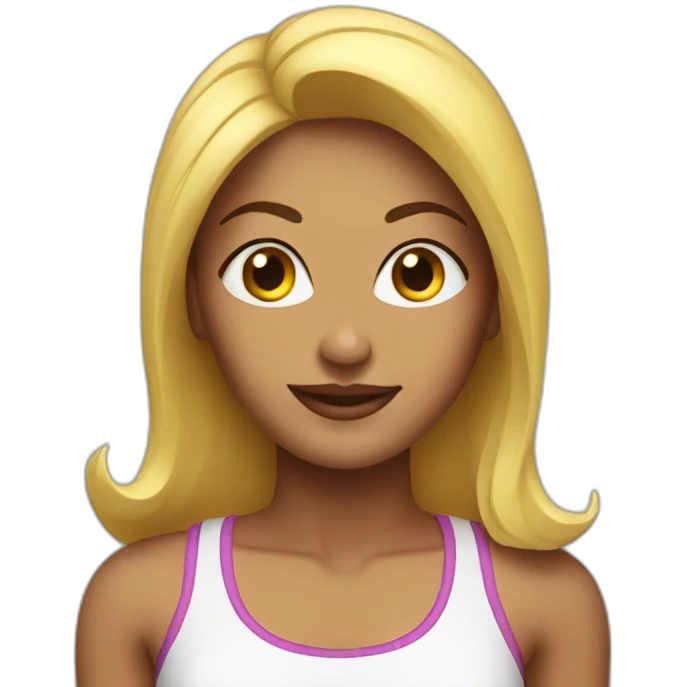 A very fit woman emoji