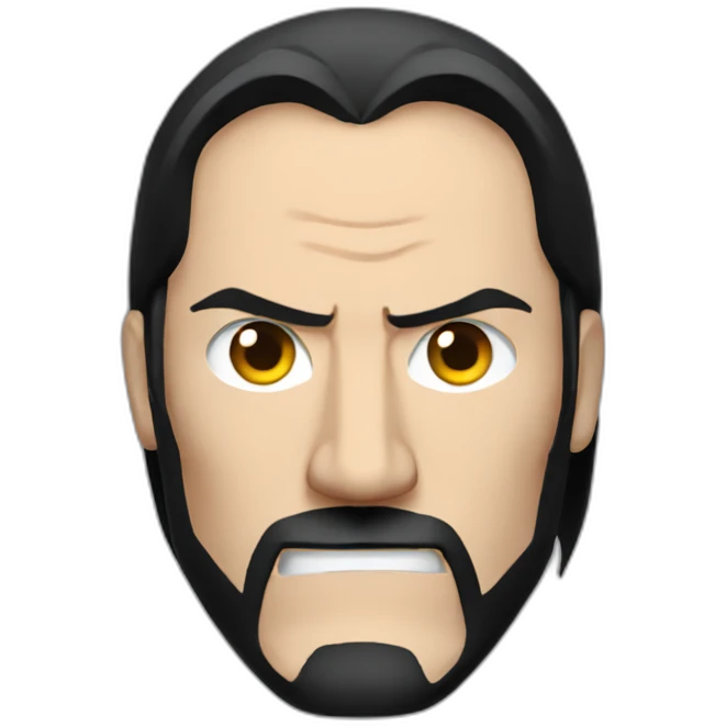 john wick looking angry emoji