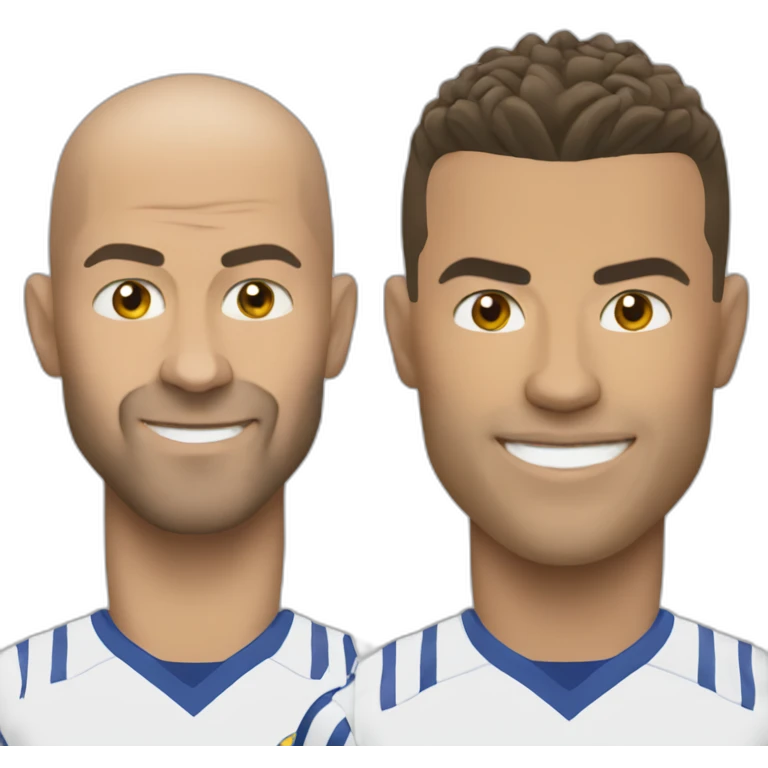 Zidane and ronaldo emoji