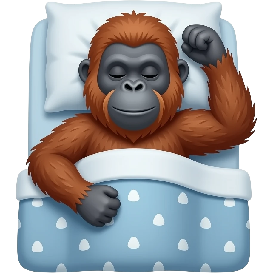 🦧🛌 Wake up emoji