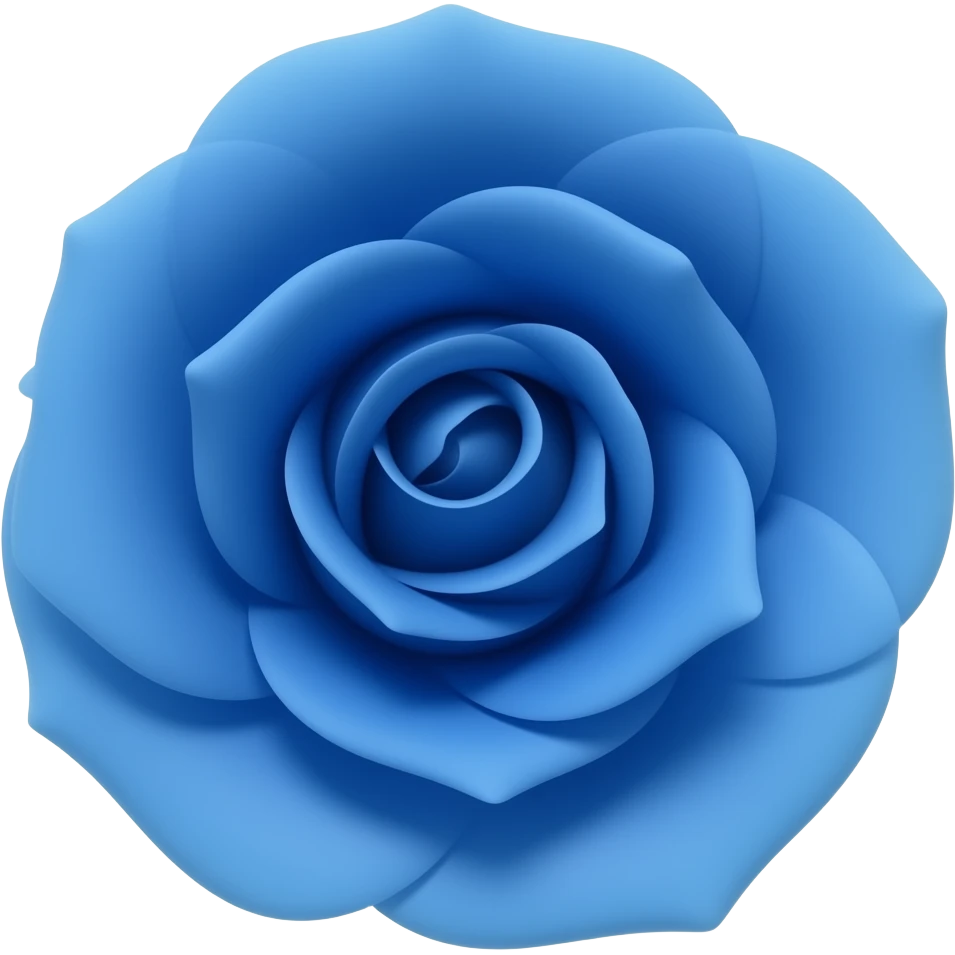 Blue rose emoji