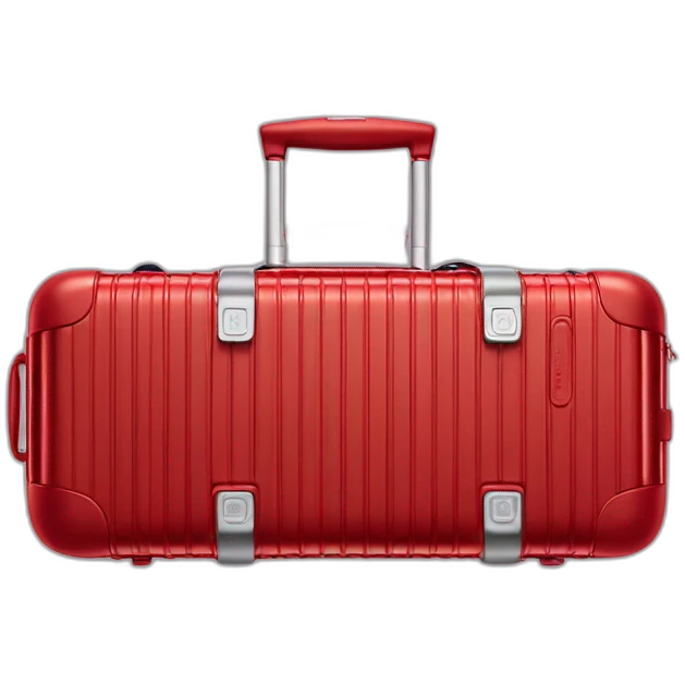 One Rimowa red Essential Cabin S luggage emoji