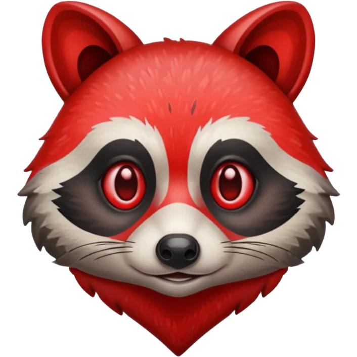 Raccoon heart emoji