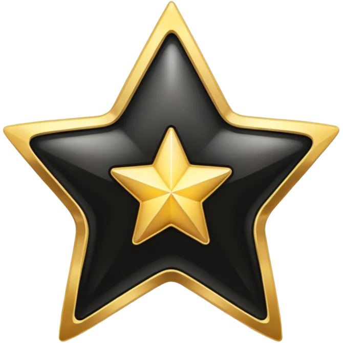 ★☆ - this shows full star and empty star  only with black outline with white colour inside but I want is first half black and second half empty emoji