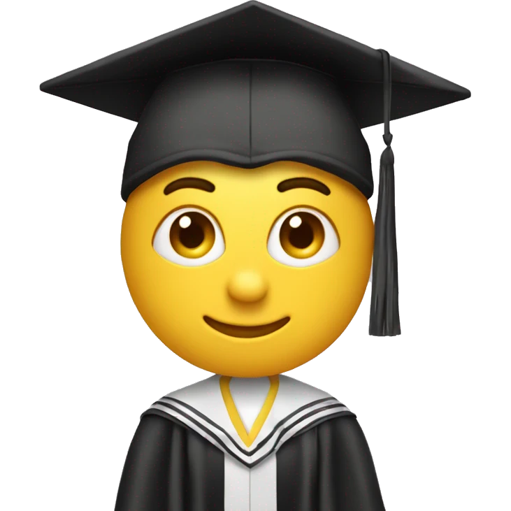 mono con gorro de graduacion emoji
