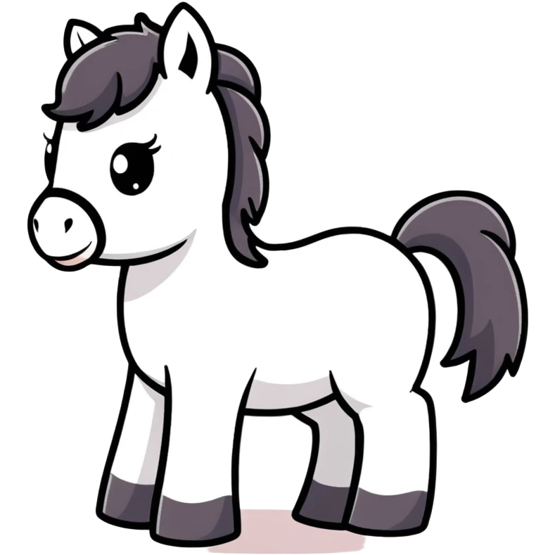 Cute horse emoji