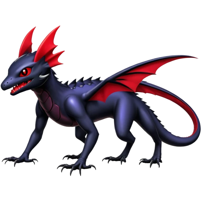 Shiny Epic Badass Gothic Noibat-Salandit-Nargacuga-Hybrid emoji