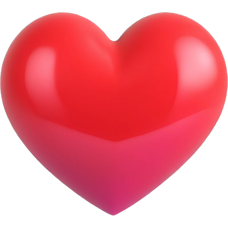 heart with a glossy finish emoji
