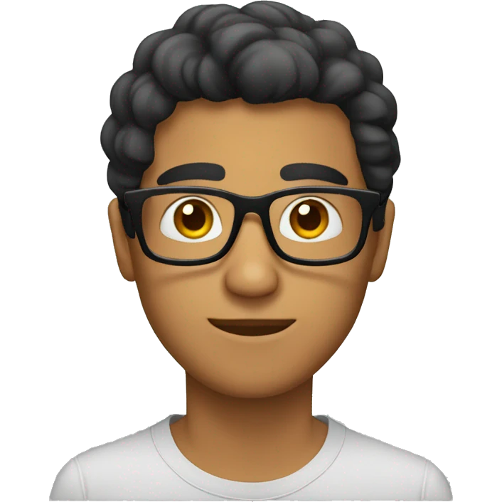 latino guy with glasses emoji